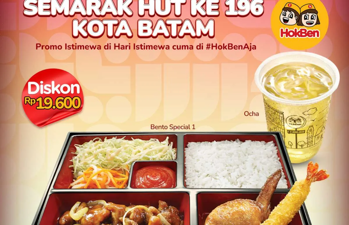 Promo HokBen HUT Kota Batam Desember 2025, Diskon 19.600 Hanya 3 Hari