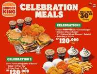 Tutup Tahun Hemat dengan Promo Celebration Meals Paket Burger King Serba Rp 120K