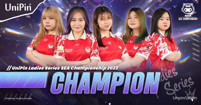 Bigetron Era Keluar Sebagai Juara Unipin Ladies Series Sea Championship 2023