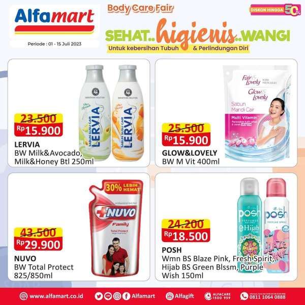 Harga Promo Alfamart Terbaru 1-15 Juli 2023, Promo Produk Perawatan Tubuh