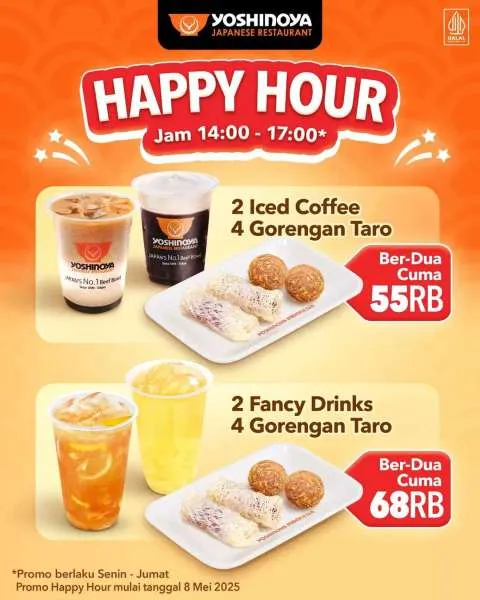 Promo Yoshinoya Happy Hour