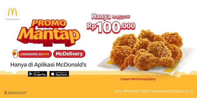 Promo Mantap McD Tiap Minggu, Dapatkan 9 Potong Ayam Goreng Hanya Rp 100.000