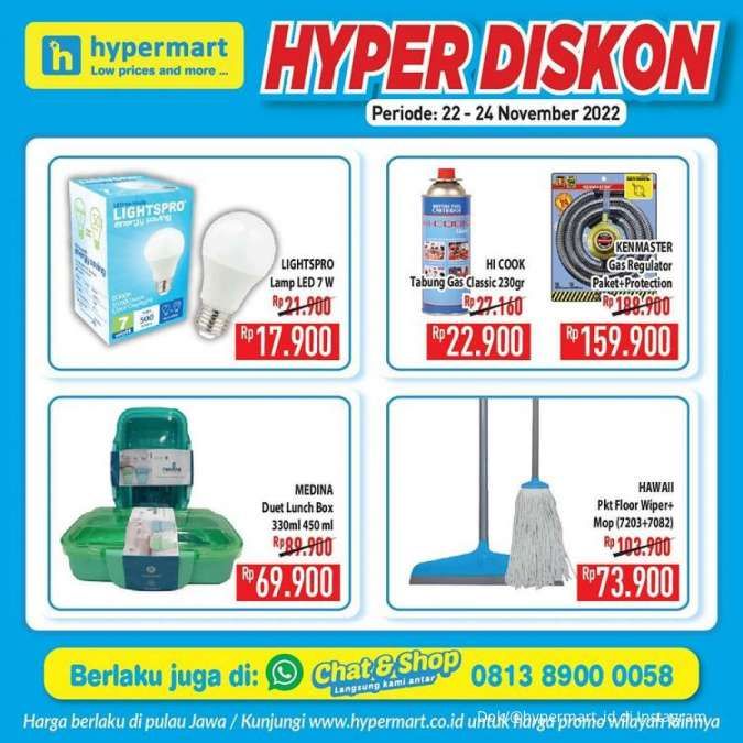 Harga Promo Hypermart Mulai 22-24 November 2022 untuk Hyper Diskon Weekday