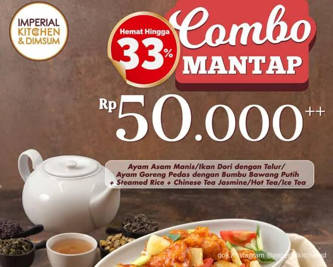 Diskon 45% di Imperial Kitchen: Promo Paket Ayam Komplit Cuma Rp 50 Ribuan