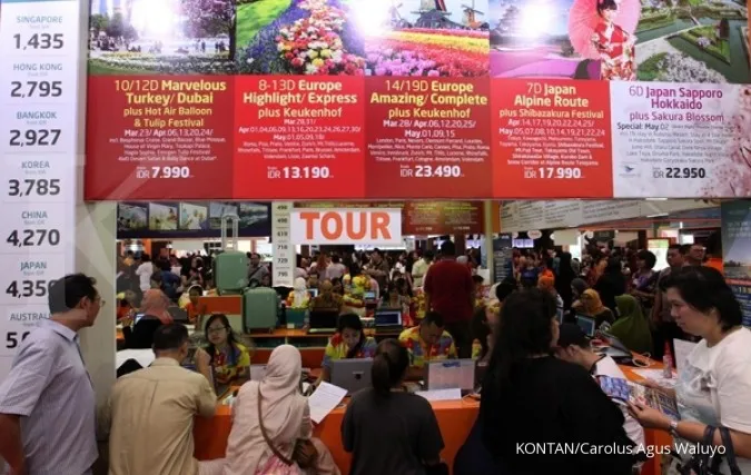 Garuda records Rp 457b in travel fair transaction