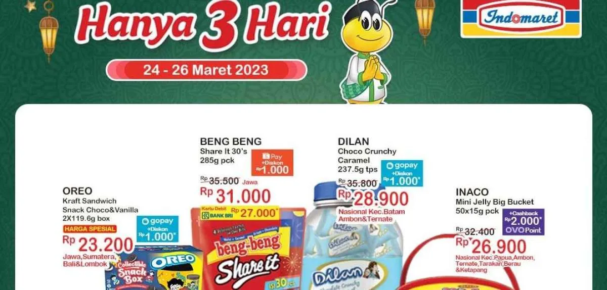 Promo JSM Indomaret hingga Minggu 26 Maret 2023, Potongan Harga di Bulan Ramadhan