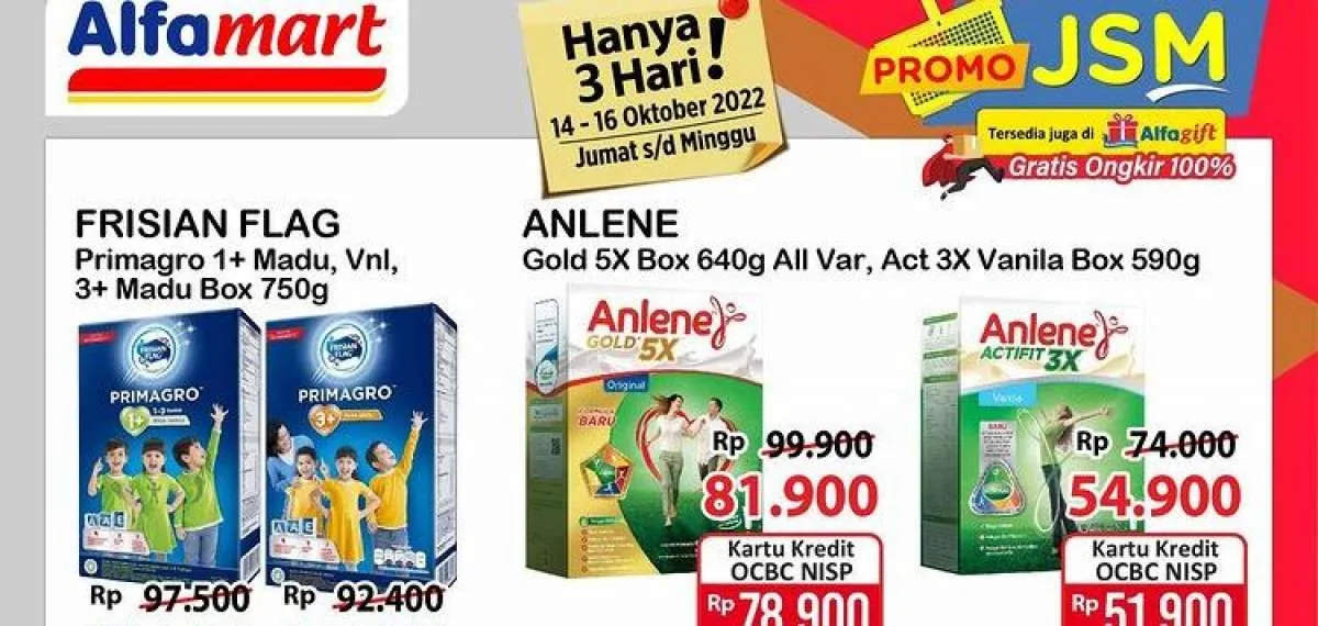 Promo JSM Alfamart Sampai 16 Oktober 2022, Dapatkan Gratis Ongkir di Alfagift