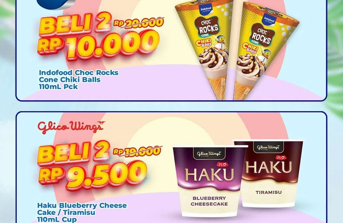 Promo Es Krim di Indomaret Weekend, Beli 2 Lebih Murah Spesial Minggu 2 Februari 2025