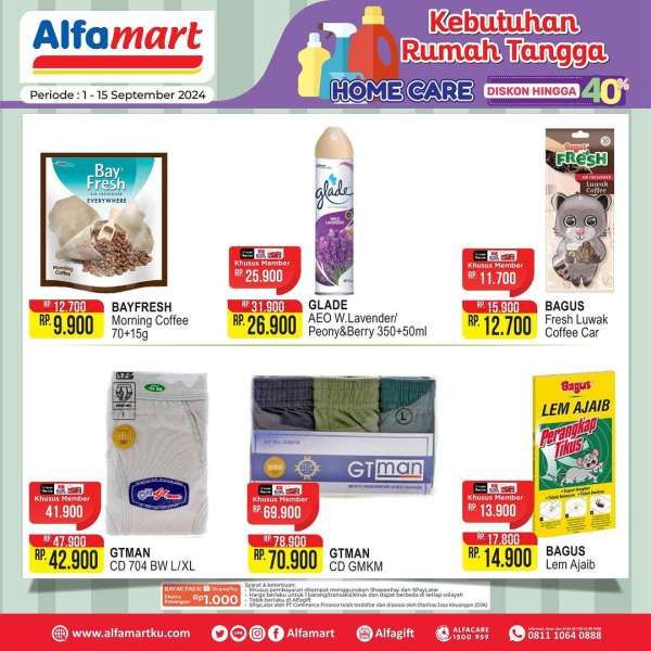 Promo Alfamart 1-15 September 2024 Spesial Home Care