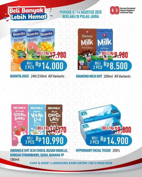 Promo Hypermart Beli Banyak Lebih Hemat Periode 8-14 Agustus 2025