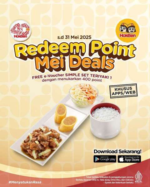 Promo HokBen Mei 2025 Khusus Aplikasi/Website