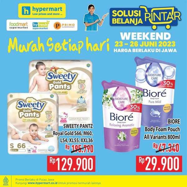 Promo Hypermart Hyper Diskon Weekend Periode 23-26 Juni 2023