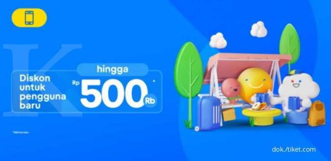 Khusus Pengguna Baru! Pesan Hotel & Tiket Pesawat Ada Diskon s.d Rp500.000 