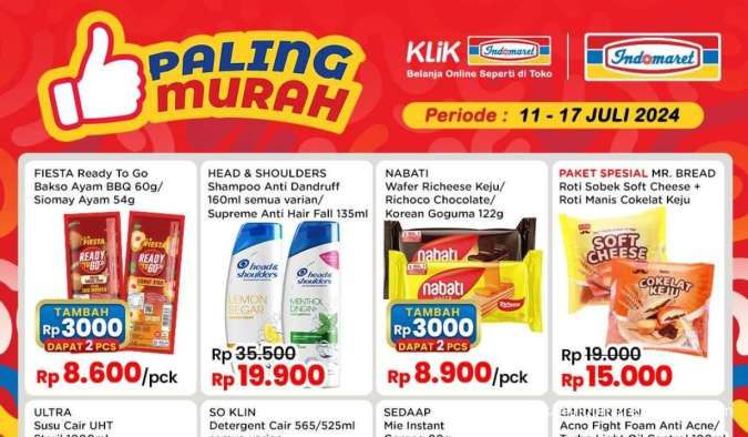 Promo Indomaret Paling Murah Beli Nabati Tambah Rp 3.000 Dapat 2, Berakhir Besok