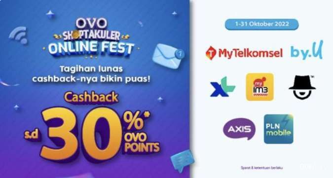 Promo Bayar Tagihan Listrik dari OVO, Ada Cashback 30%
