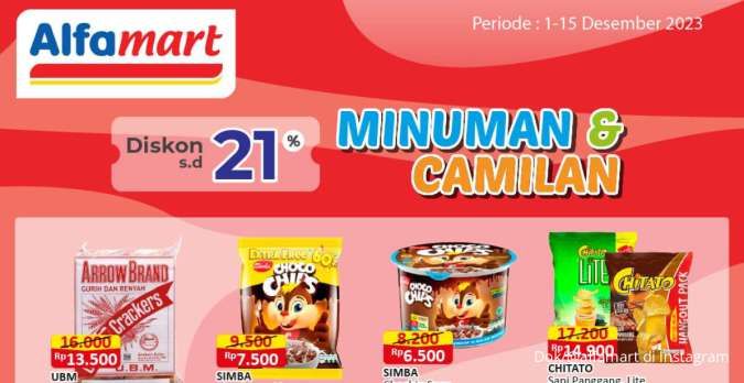 Promo Alfamart Terbaru Desember 2023 Snack Diskon 21%, Minyak Murah Berakhir Besok!