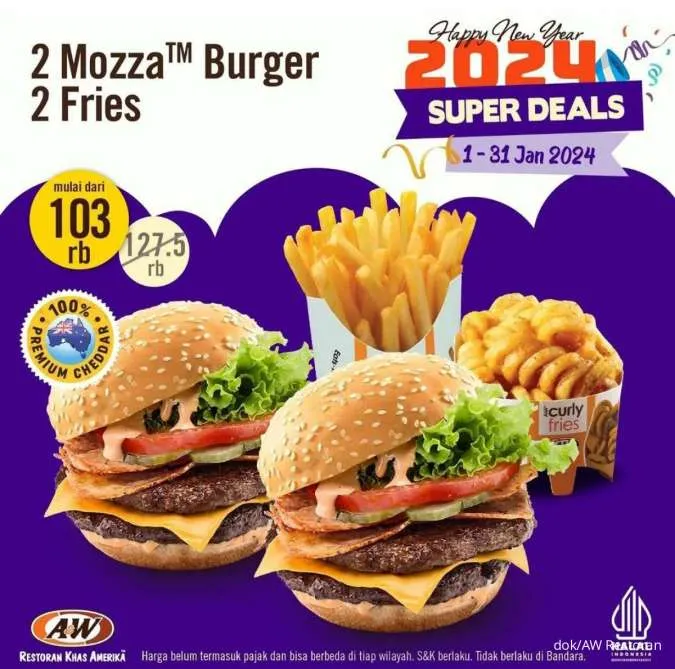 Promo AW Restoran Paket Super Deals Januari 2024