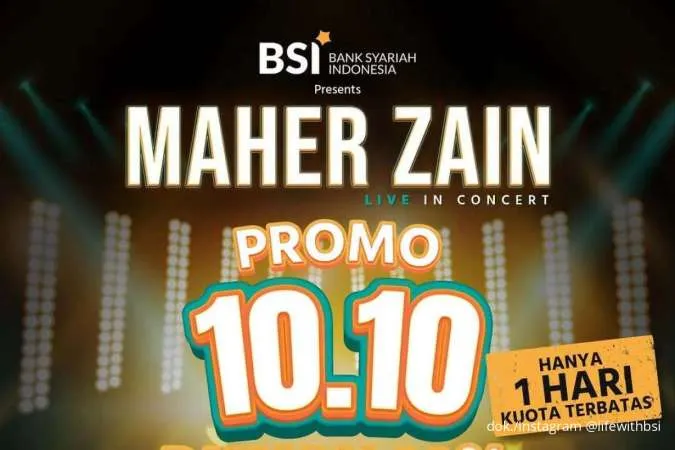 Promo 10.10 BSI: Diskon 20% Tiket Maher Zain Live 2025