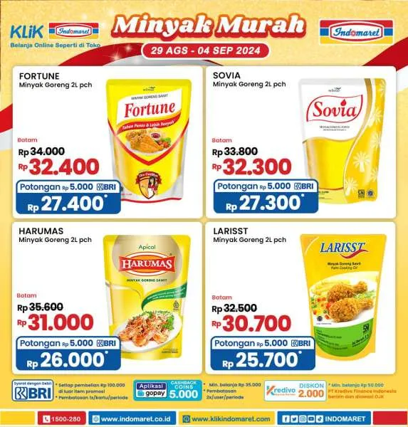 Promo Indomaret Minyak Murah Periode 29 Agustus-4 September 2024