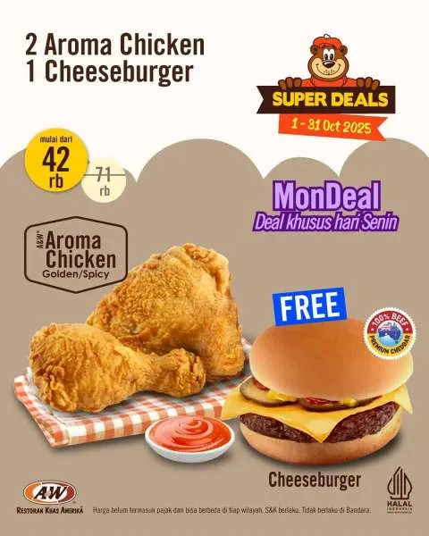 Promo A&W MonDeal Oktober 2025