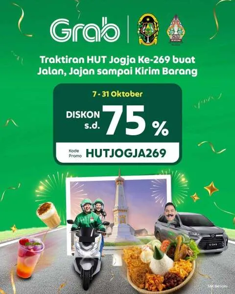 Promo Grab HUT Jogja ke-269