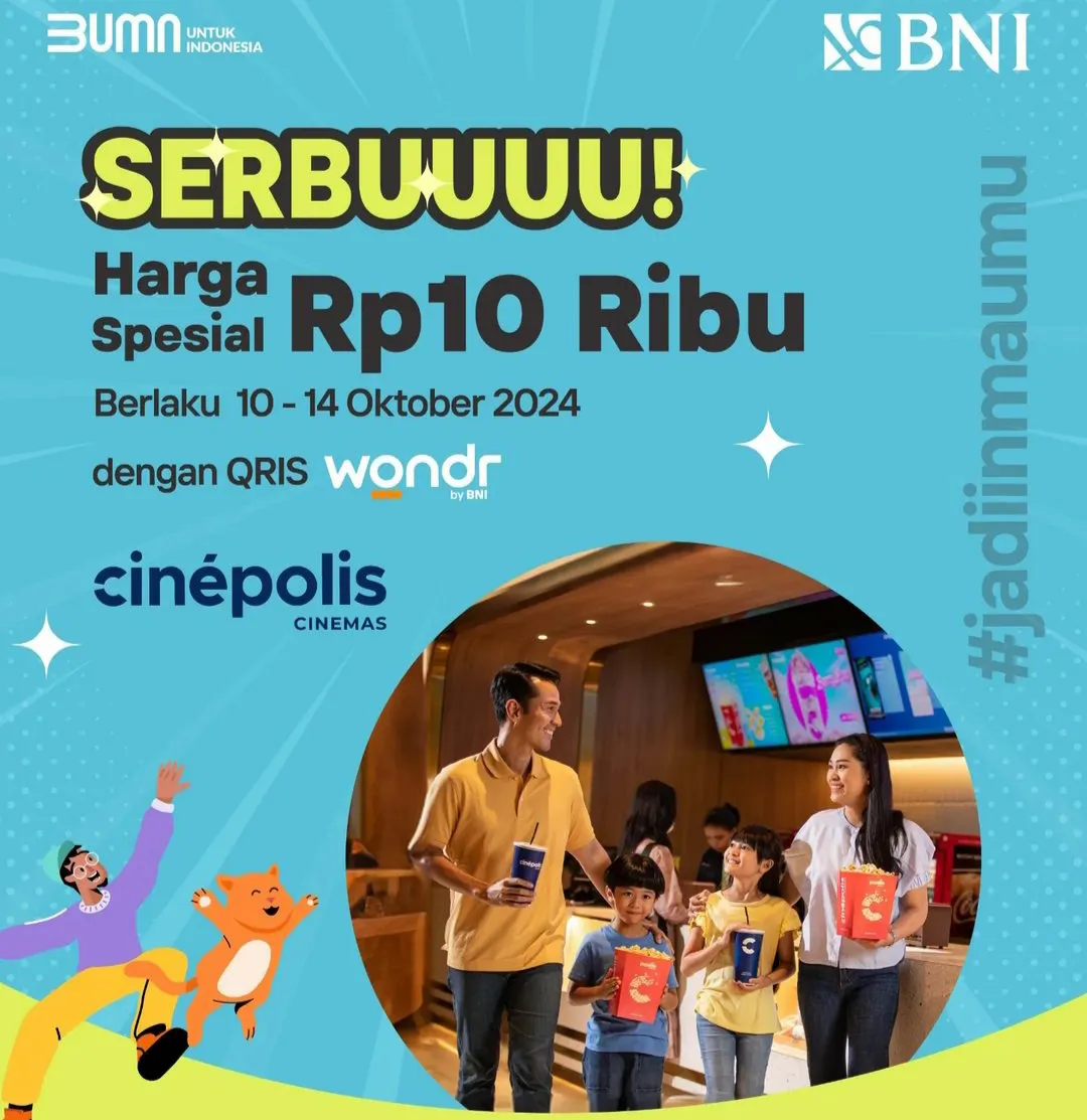 Promo 10.10 Wondr by BNI x Cinepolis