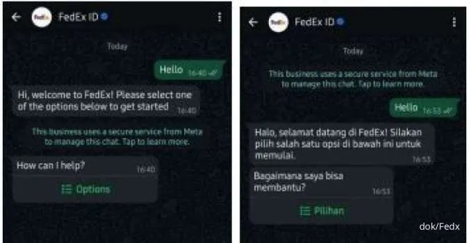 FedEx Hadirkan Chatbot WhatsApp di Indonesia untuk Tingkatkan Akses Layanan Pelanggan