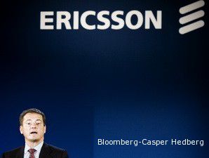 Laba Ericsson Mengempis 71,5%