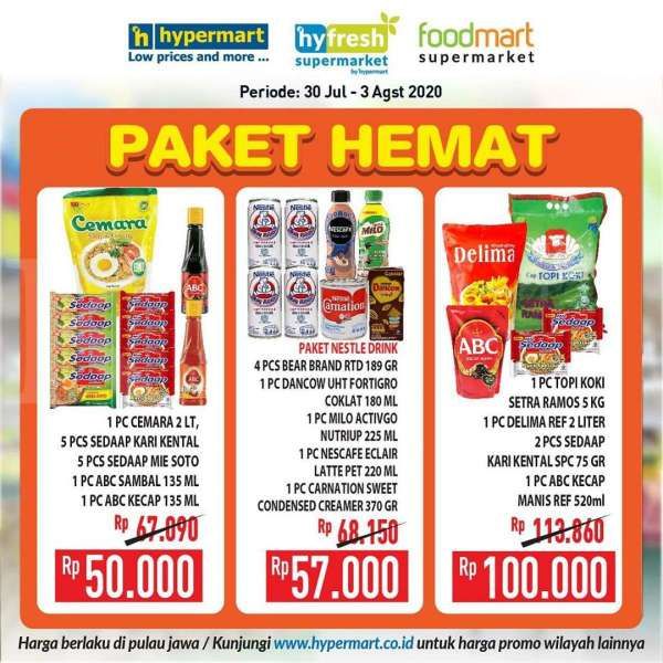 Katalog Harga Promo Hypermart Paket Hemat