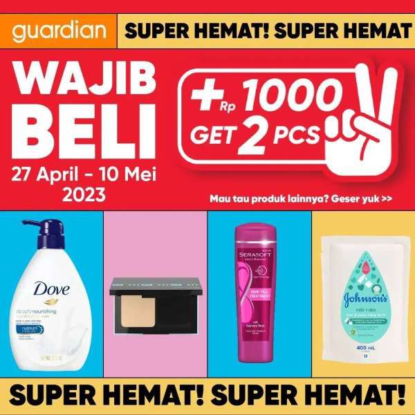 Promo Guardian Periode 27 April-10 Mei 2023, Tambah Rp 1.000 Dapat 2 Deodorant Nivea