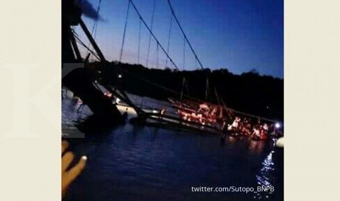 Jembatan Nusa Lembongan terputus, 7 orang tewas