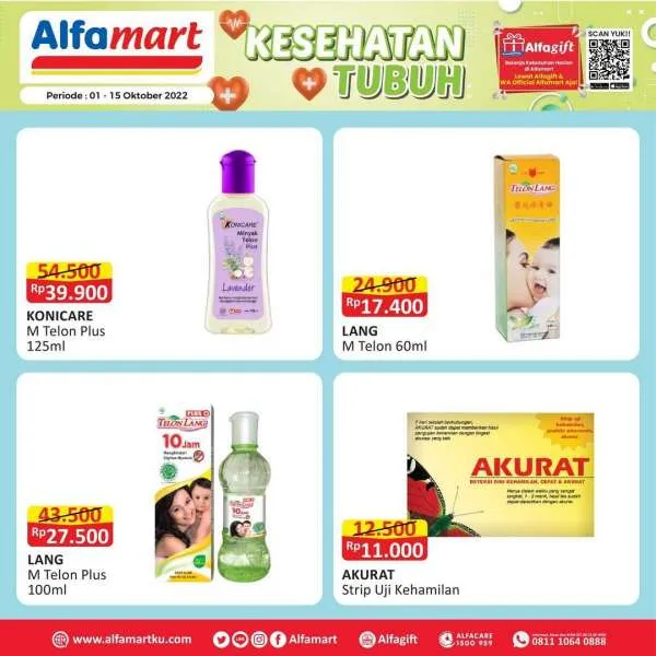 Promo Alfamart Kesehatan Tubuh Periode 1-15 Oktober 2022