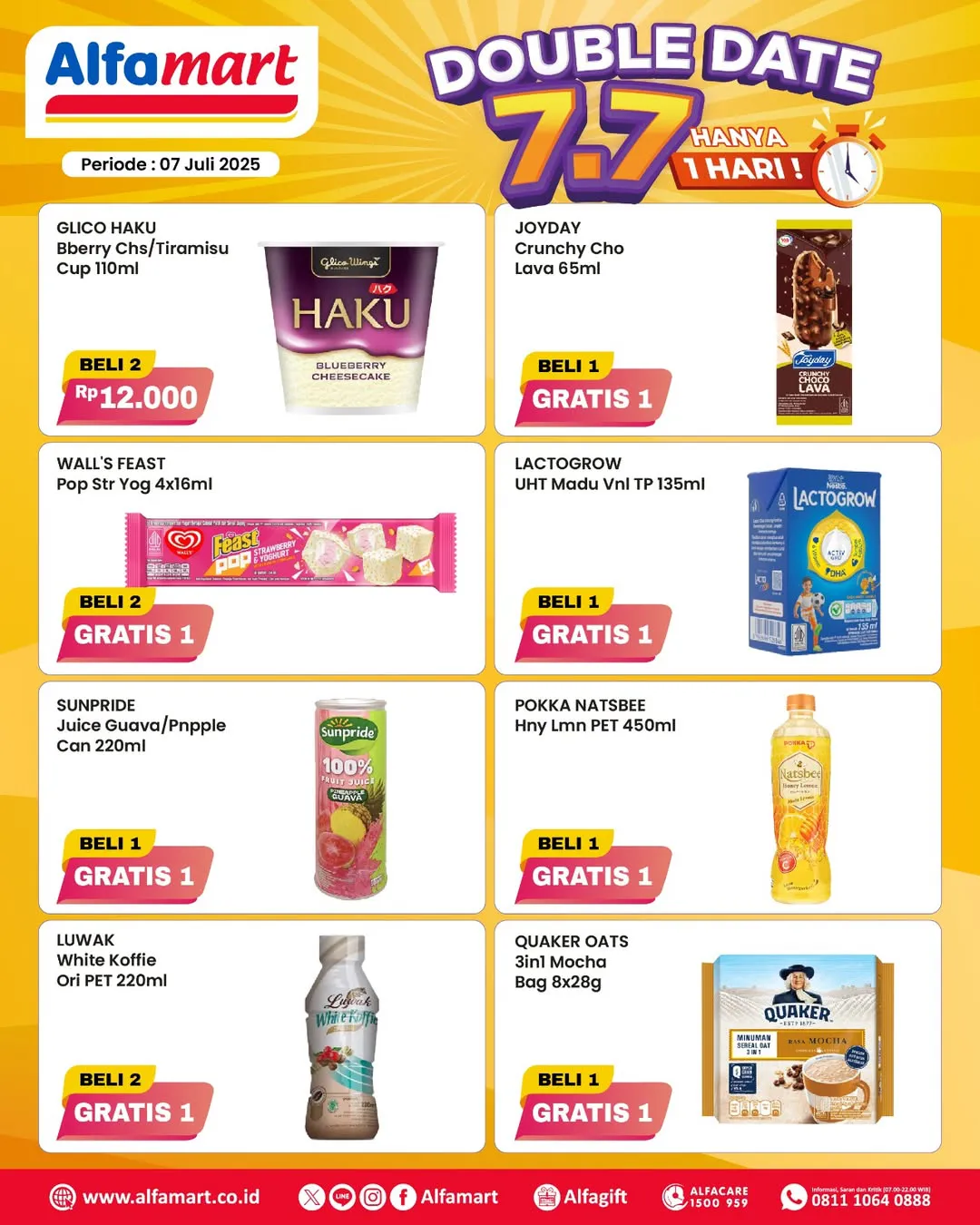 Promo 7.7 Alfamart Periode 7 Juli 2025