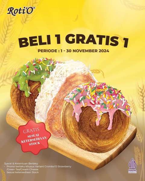 Promo Roti'O 1-30 November 2024