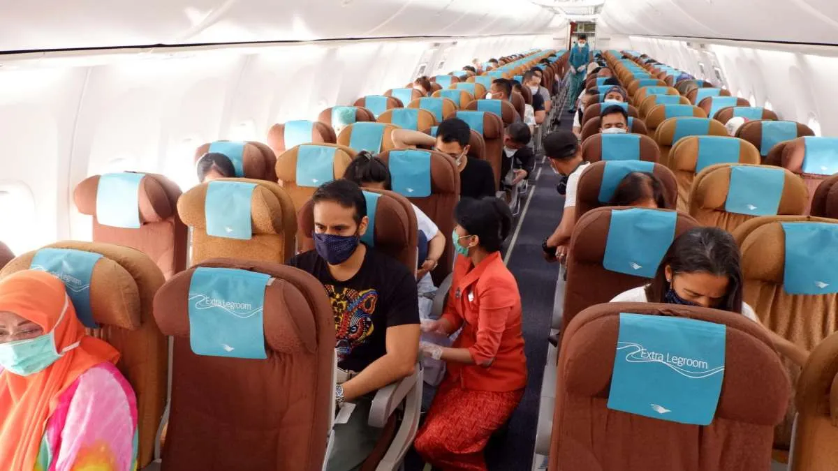Garuda Indonesia (GIAA) menambah kapasitas penumpang jadi 70%