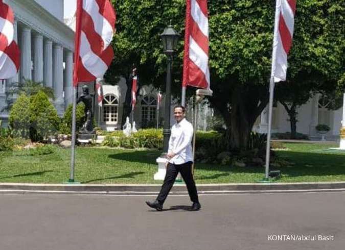 Jelang pengumuman kabinet, bos Gojek Nadiem Makarim tiba di Istana