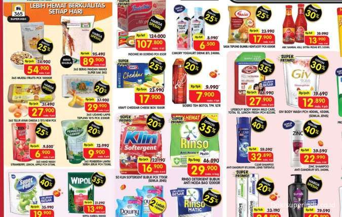 Promo Deterjen dan Sabun Mandi Weekend di Superindo, Alfamart, Tip Top dan Indomaret