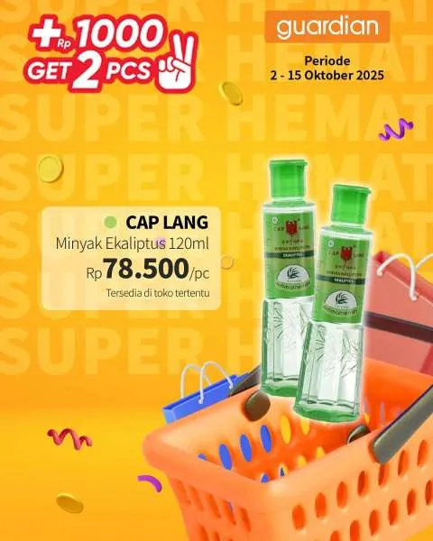 Promo Guardian Super Hemat Periode 2-15 Oktober 2025