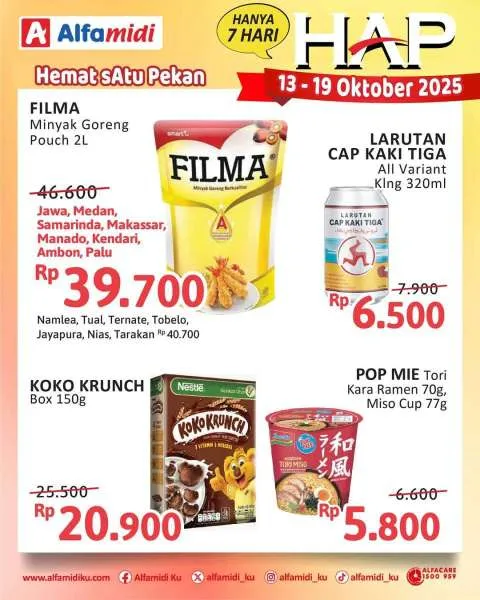 Promo Alfamidi Hemat Satu Pekan Periode 13-19 Oktober 2025