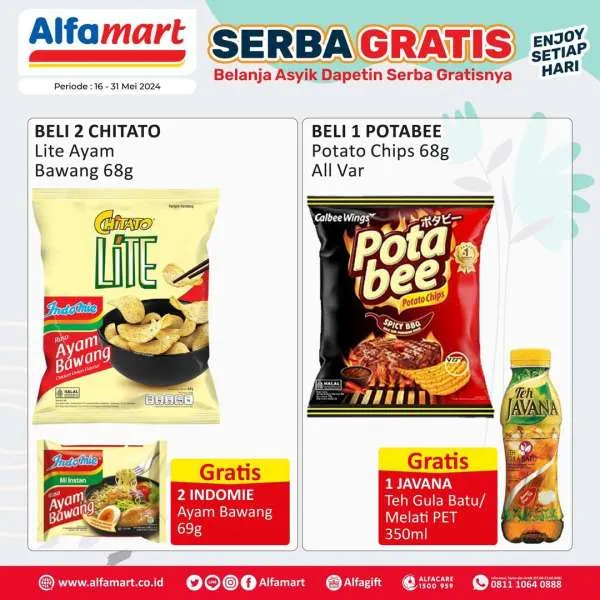 Promo Alfamart Serba Gratis Periode 16-31 Mei 2024