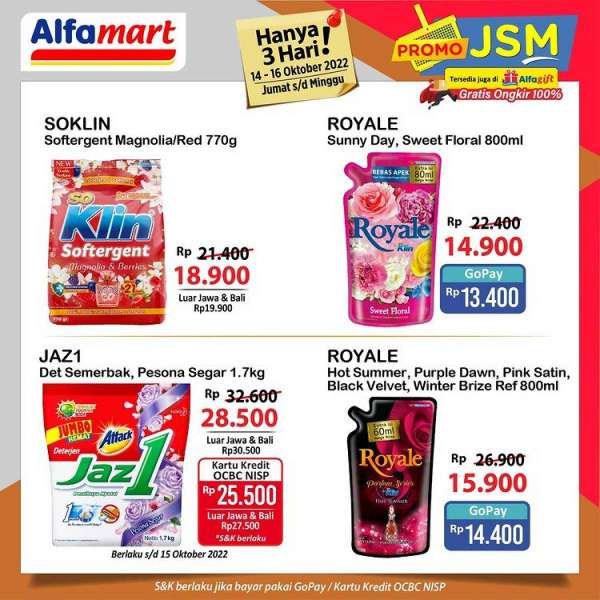 Promo JSM Alfamart 14-16 Oktober 2022