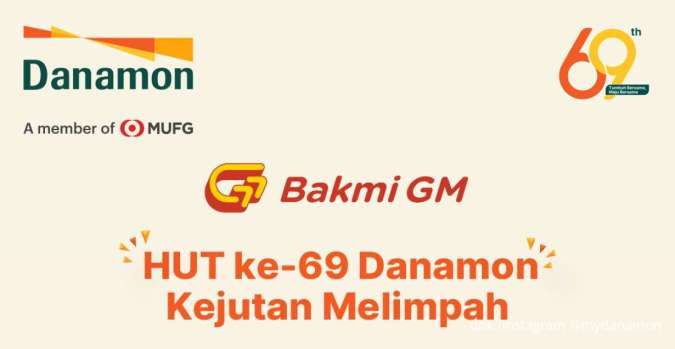Daftar Promo HUT Bank Danamon ke-69 16-20 Juli, Chatime-Holland Bakery Cashback 69%