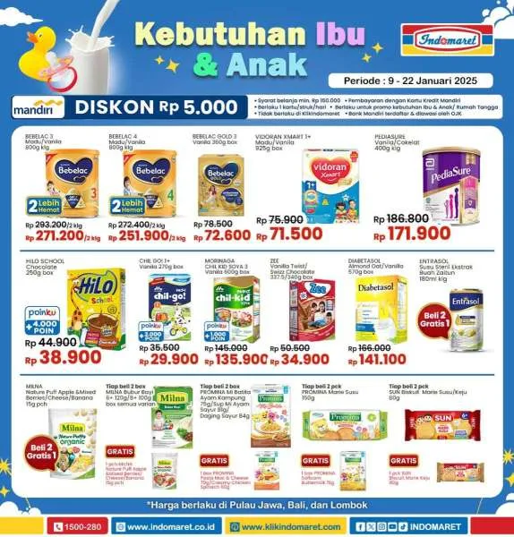 Promo Indomaret Super Hemat Periode 9-22 Januari 2025