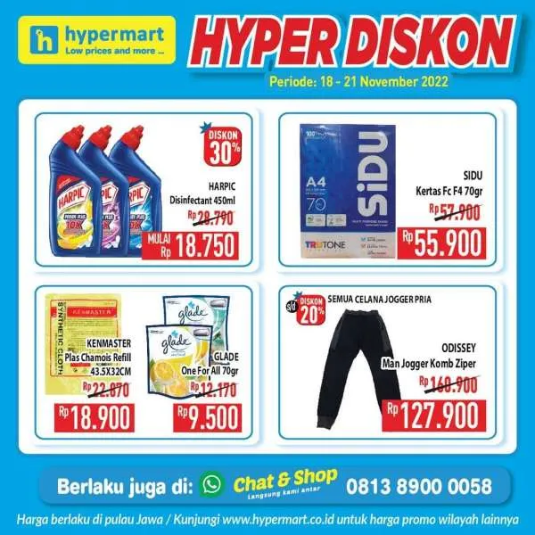 Promo Hypermart Hyper Diskon Weekend Periode 18-21 November 2022