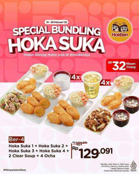 Promo HokBen Bundling 10-28 Februari 2025