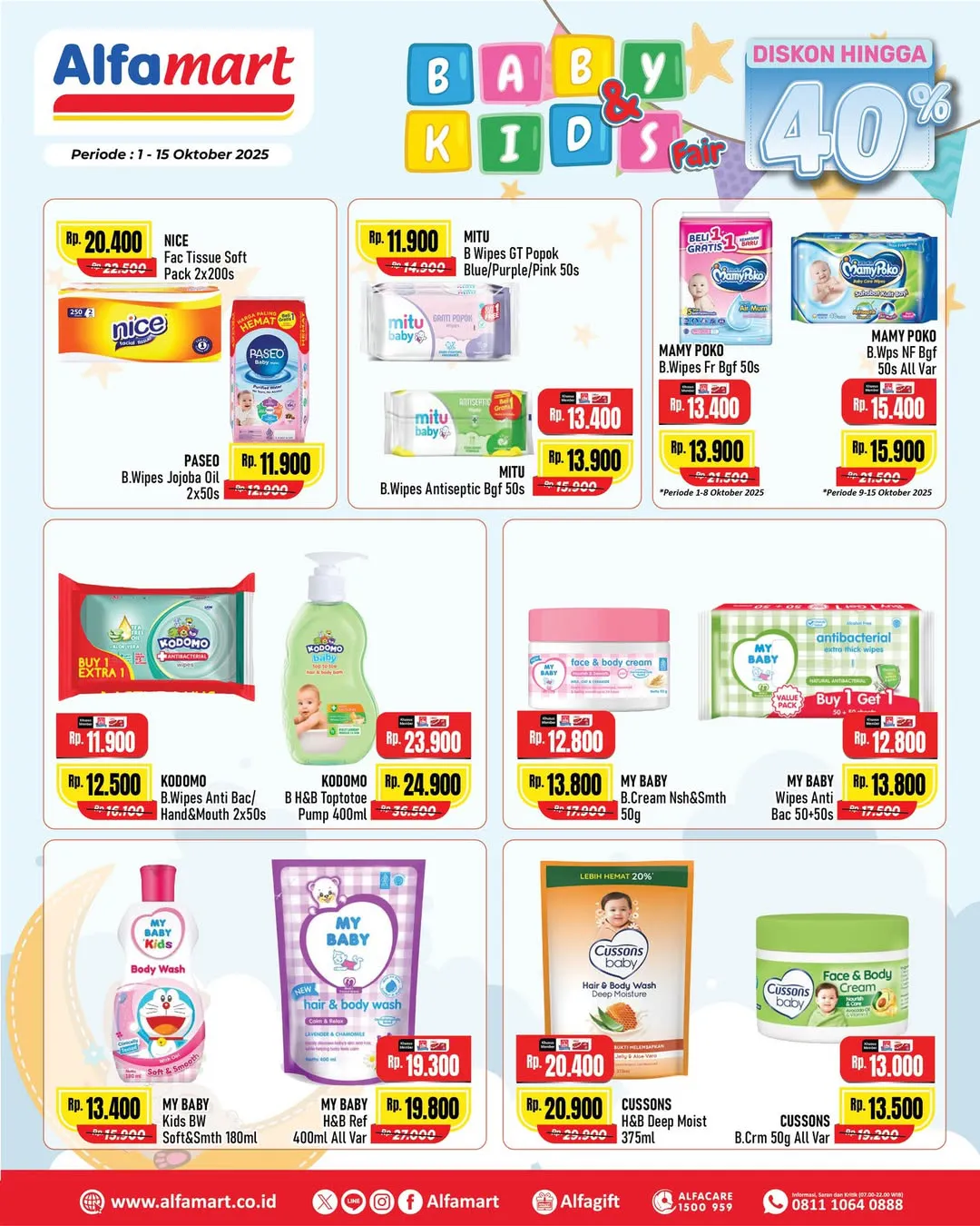 Promo Alfamart Baby & Kids Fair Diskon s/d 40% Periode 1-15 Oktober 2025