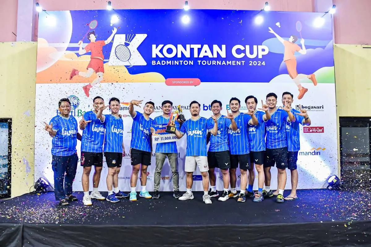 Tim Mandiri Rebut Juara I Badminton Kontan Cup 2024