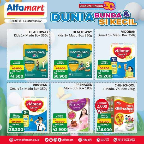 Promo Alfamart 1-15 September 2024 Dunia Bunda dan Si Kecil