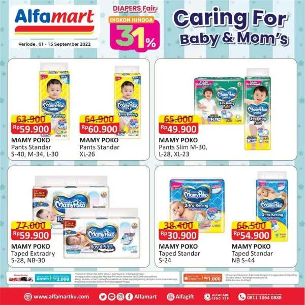 Promo Alfamart Diapers Fair Periode 1-15 September 2022