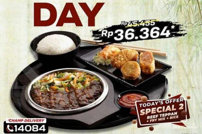 Promo Gokana 21 Oktober 2021, Paket Special Beef Teppan dan Nasi Cuma Rp 36.364